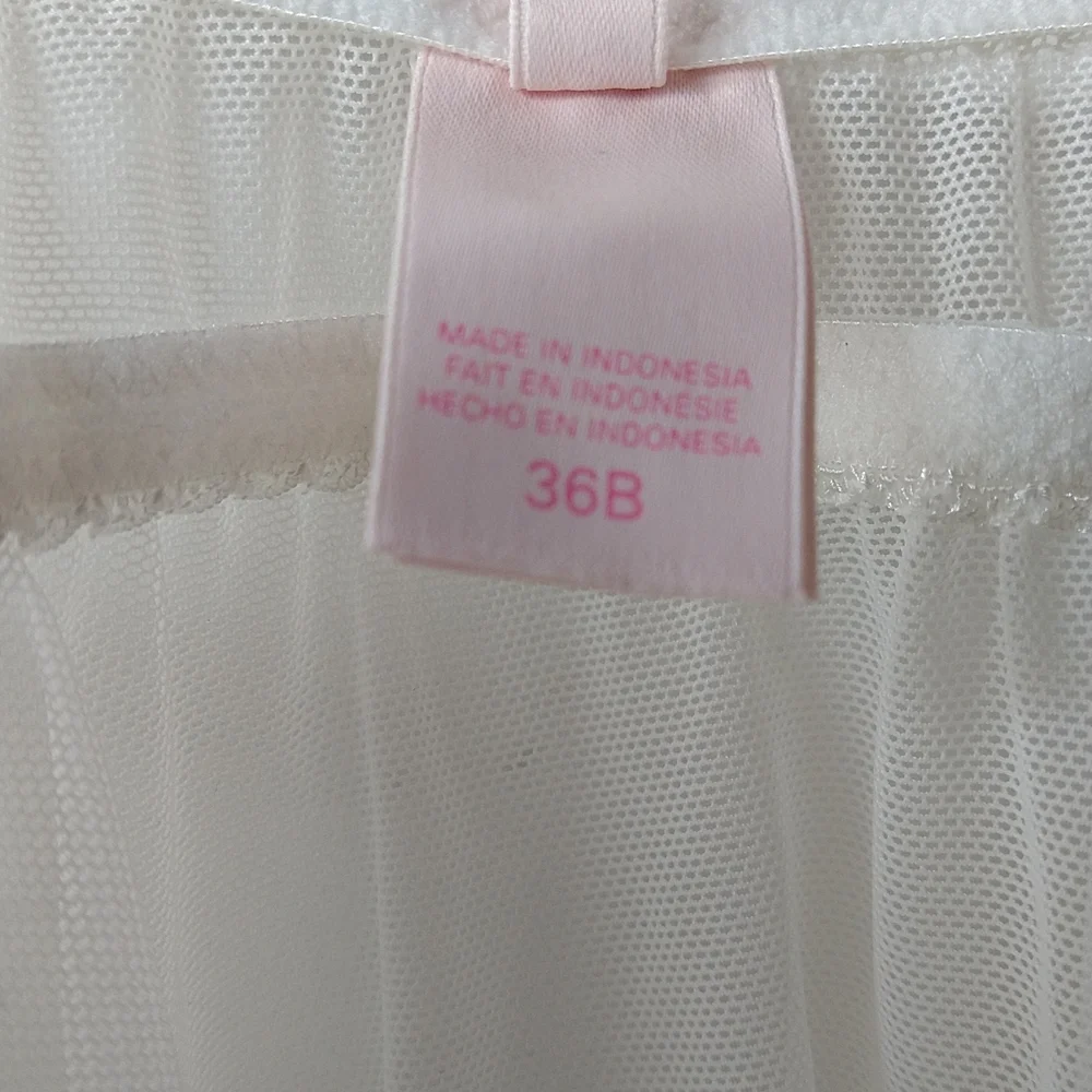 Victoria's Secret Off White Babydoll Lingerie Size: 36B - Picture 6 of 10